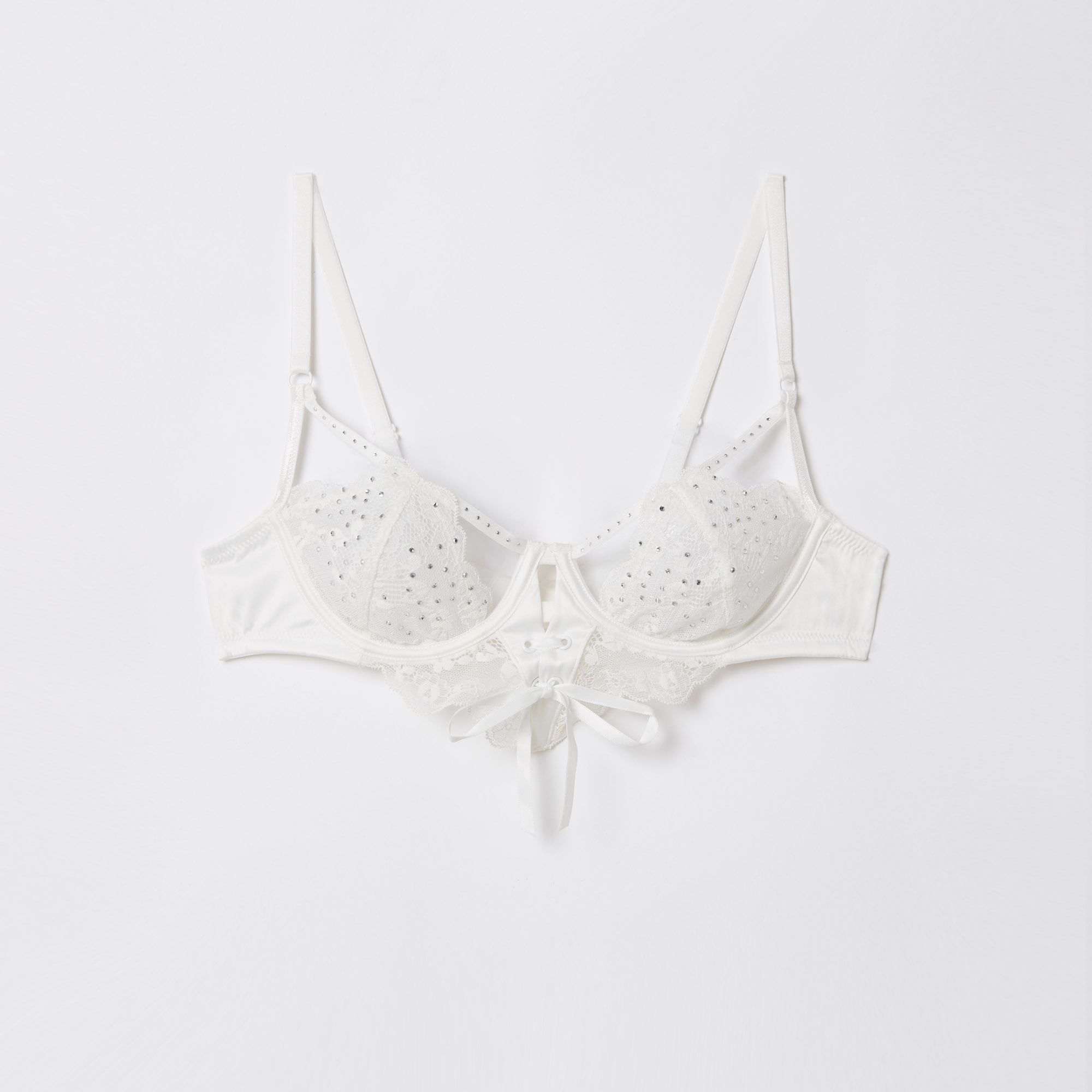 Carioca lace and white satin Miss White Yamamay