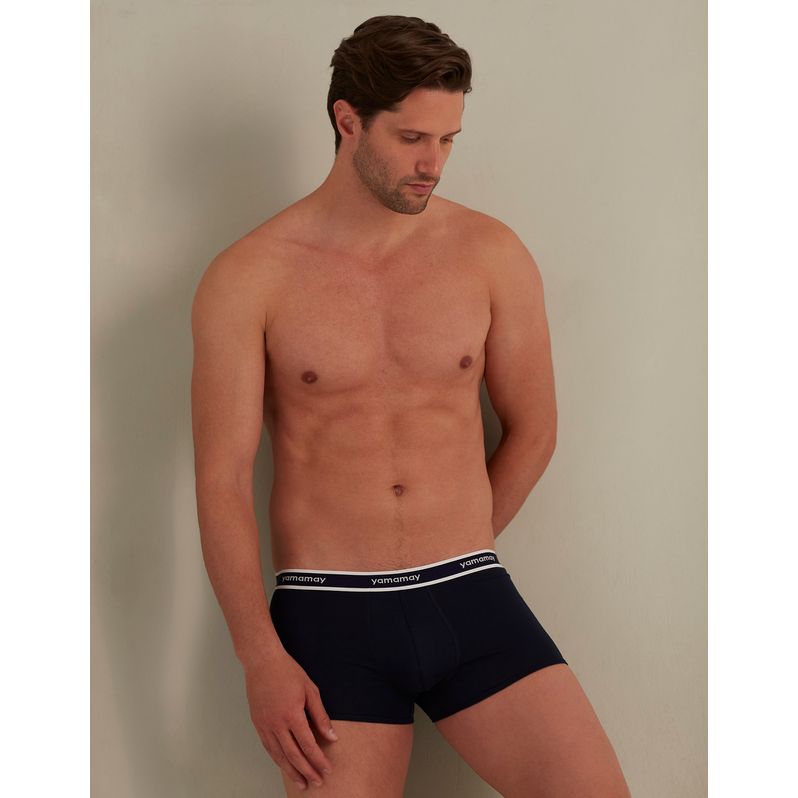 Boxer tinta unita in jersey elasticizzato con elastico a contrasto New Fashion Color