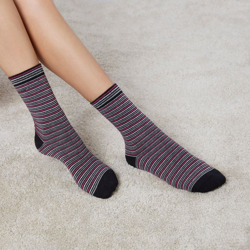 Calze Donna Sopra Al Ginocchio Halloween Carnevale Rosso Nero Fiocchi Sexy - Foto 10