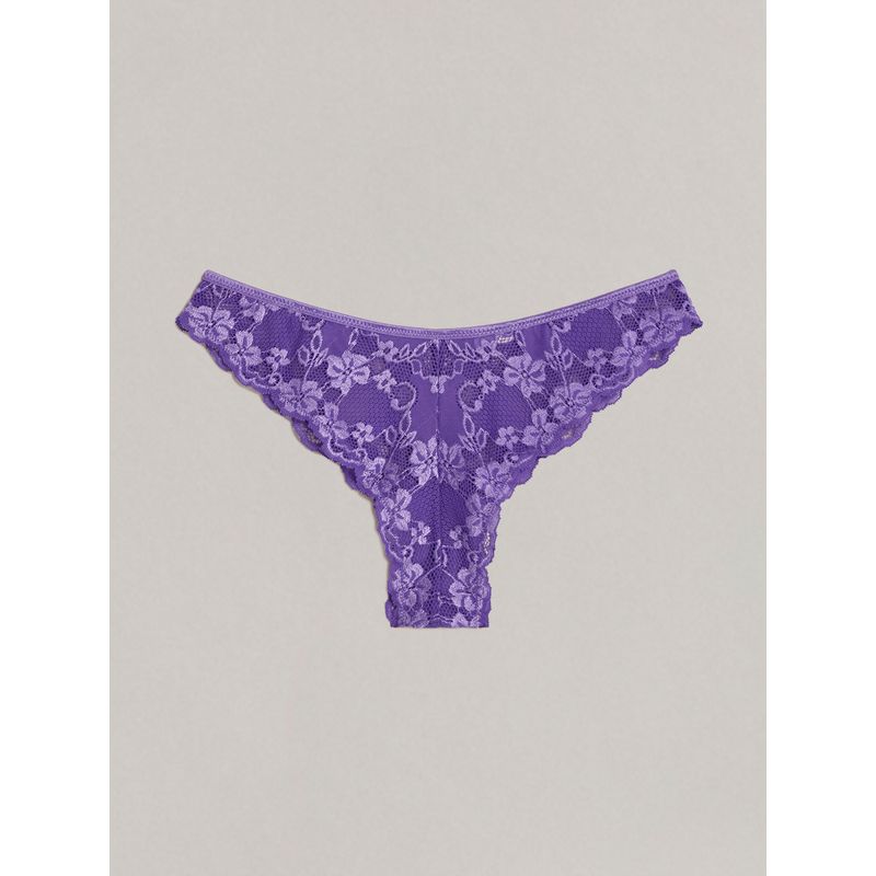 Primula Color purple lace Brazilian briefs - Yamamay