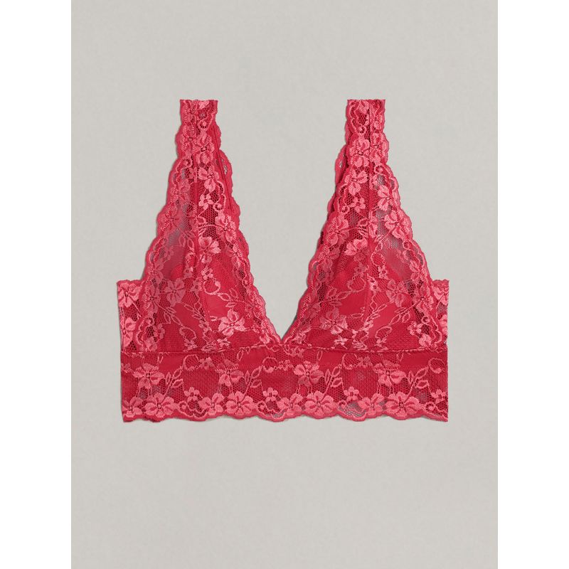 Unlined bralette in fuchsia Primula Color lace - Yamamay