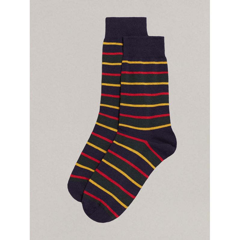 Colored striped short socks - Glamping