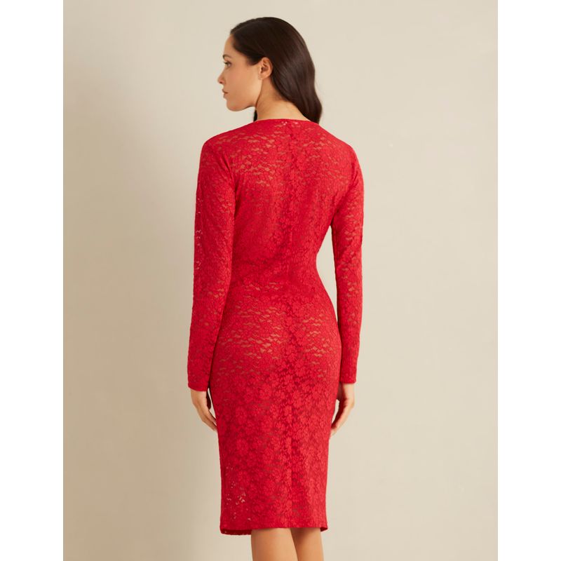 Yamamay Brand Red Lace Dress Size S