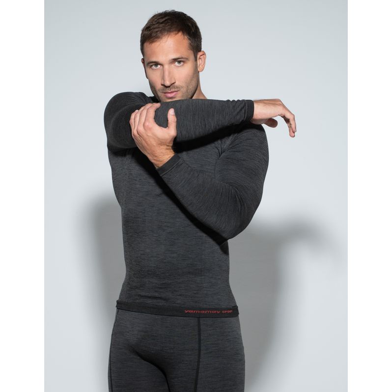 Maglia Termica Sportiva unisex con Lana Merino per temperature rigide