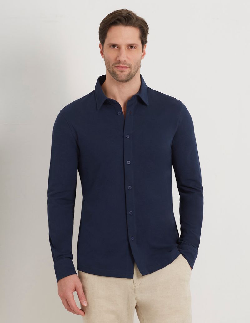 Abi da uomo a righe in stile raso set camicia Ca... - Grandado