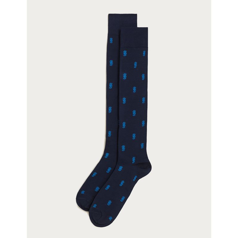 Long socks with seahorses - Daily