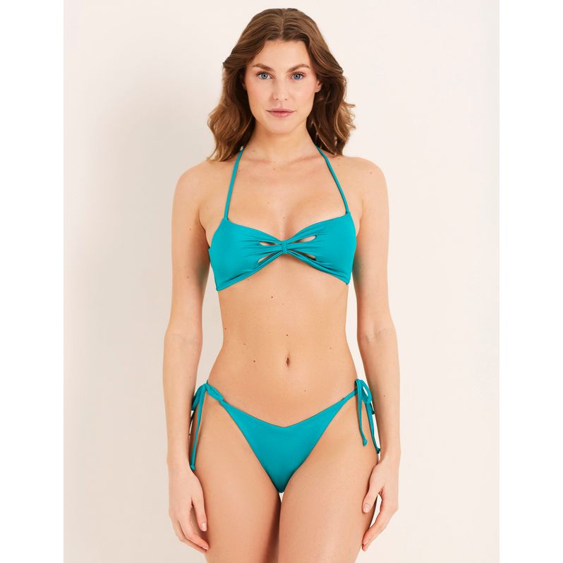 Brazilian bikini brief with laces - Shira