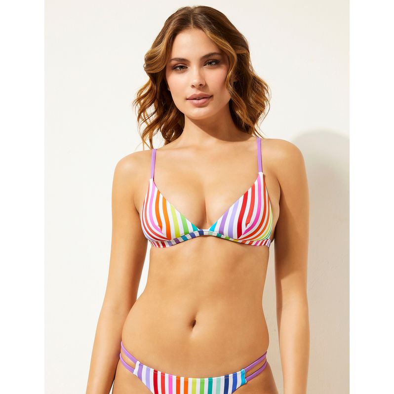 Triangle bikini bra with removable cups - Sunrise