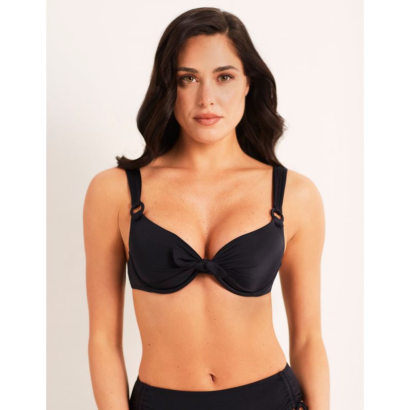 Balcony bikini bra with differentiated cups - Essentials