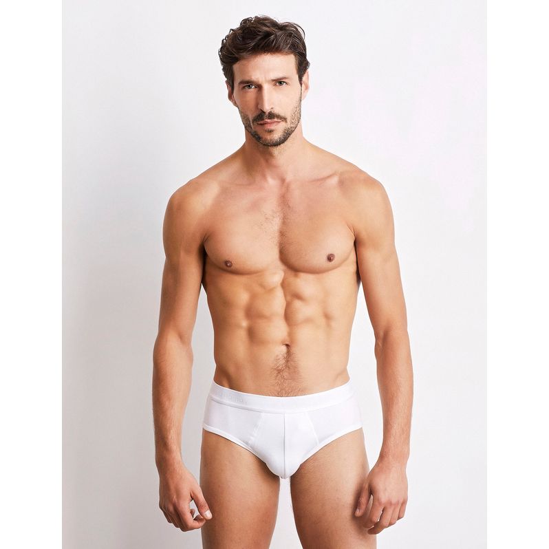 Slip uomo in jersey di cotone elasticizzato in tinta unita classica Superior Cotton