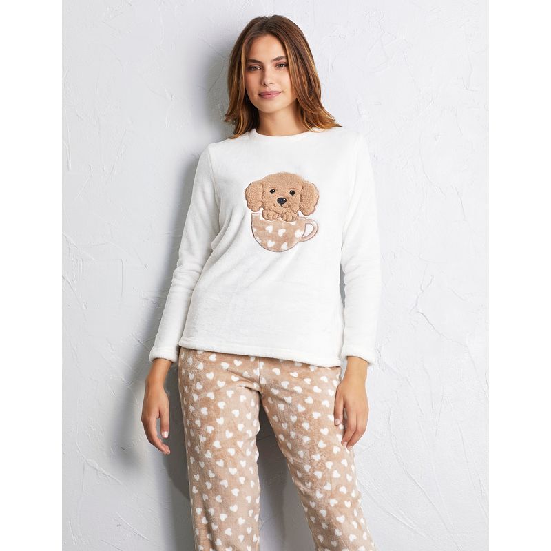 Women s long pajamas Teacup Poodle Yamamay