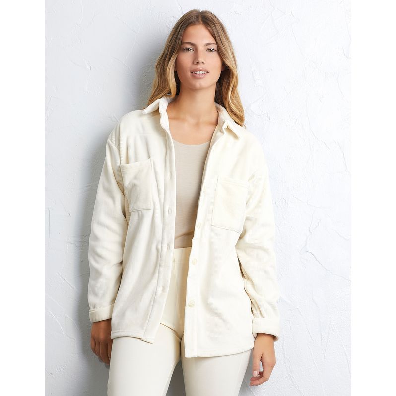 Camicia manica lunga a costine Easy Living