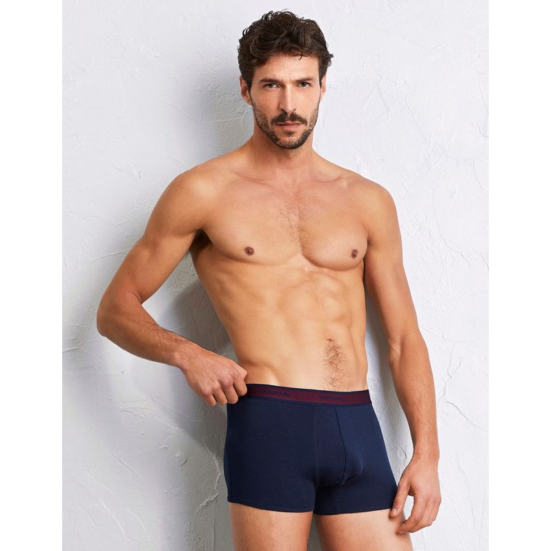 Boxer in cotone elasticizzato New Fashion Color con elastico logato