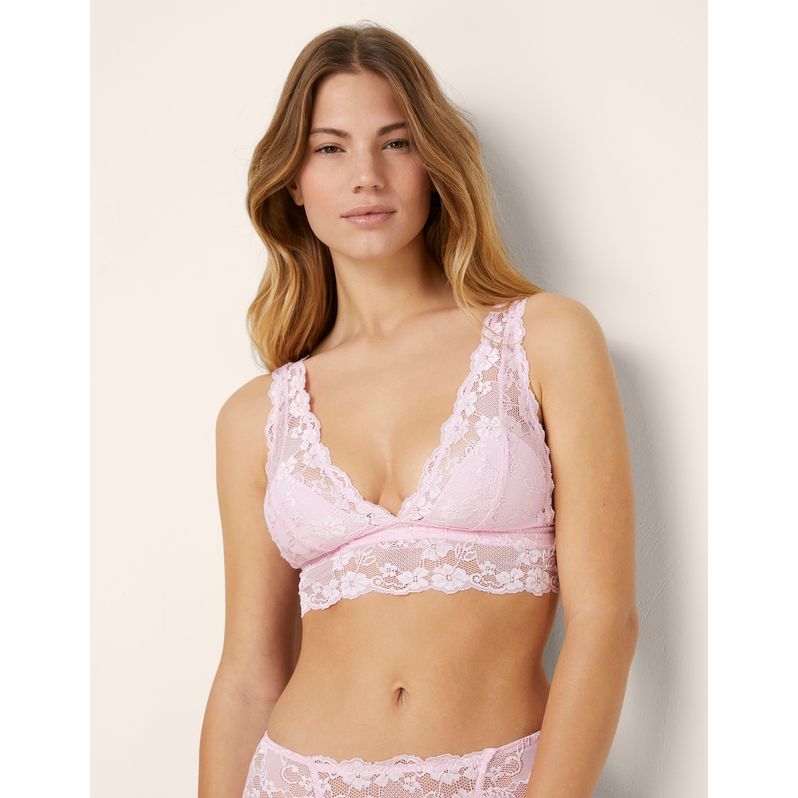 Bralette sfoderata in pizzo morbido Primula Color