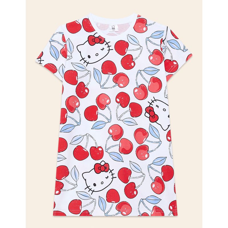 Camicia da notte corta da bambina Hello Kitty