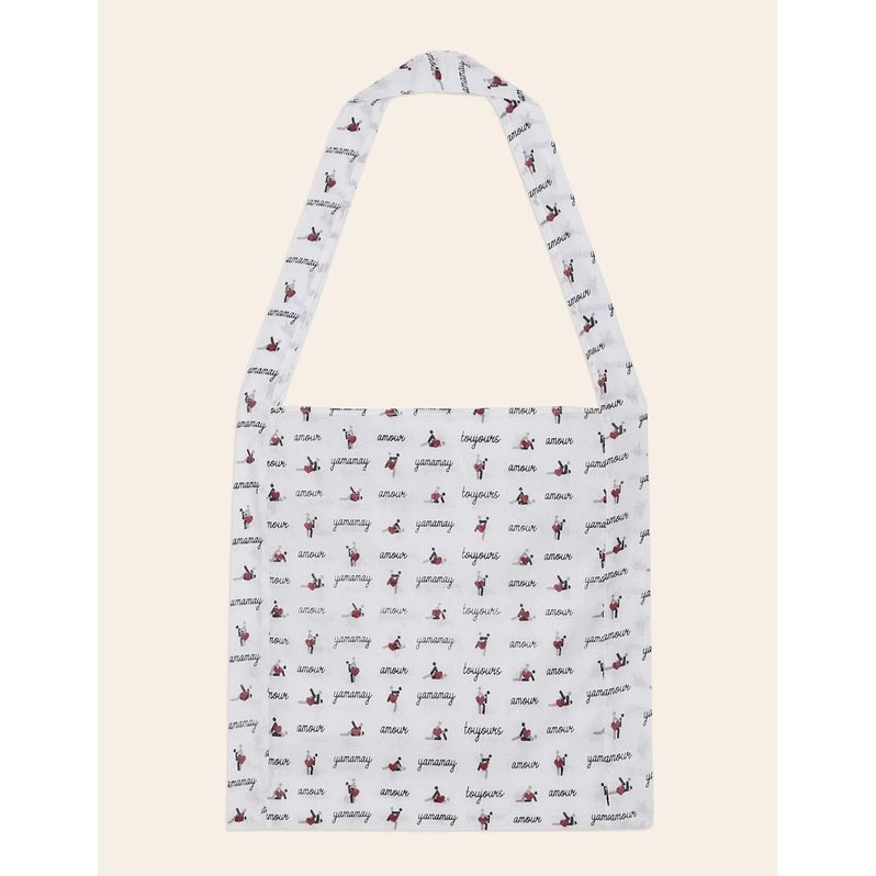 Canvas bag with "lovers" print
