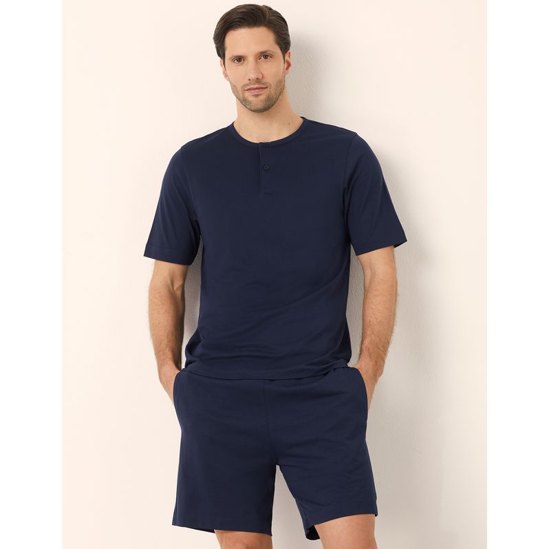 Short cotton pajamas with buttons Daily Pajamas