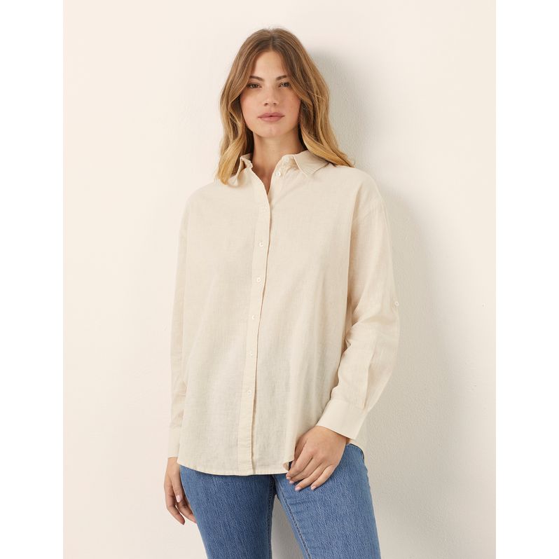 Camicia da donna a maniche lunghe Cotton Linen