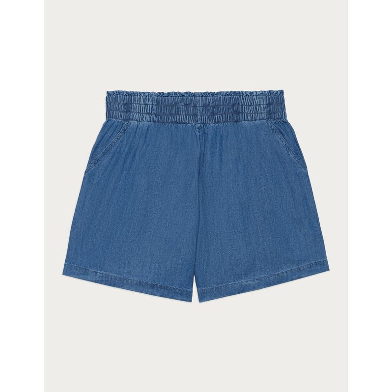 Pantaloncino corto da bambina Denim