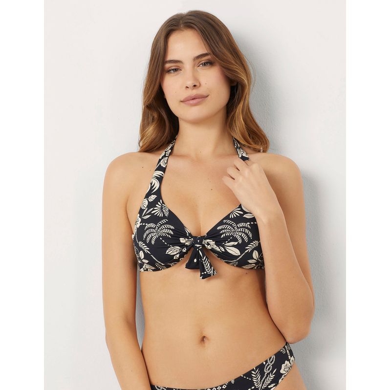 Sail triangle double face swimsuit with underwire Malibù