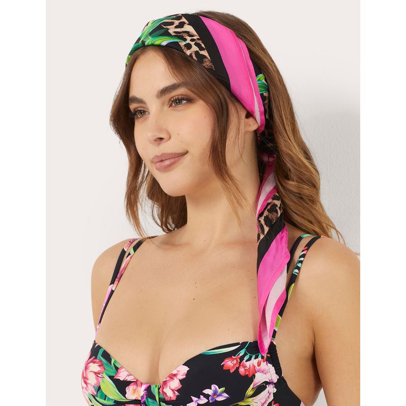 Quadratisches Tuch mit Jaguar-Print Marianna