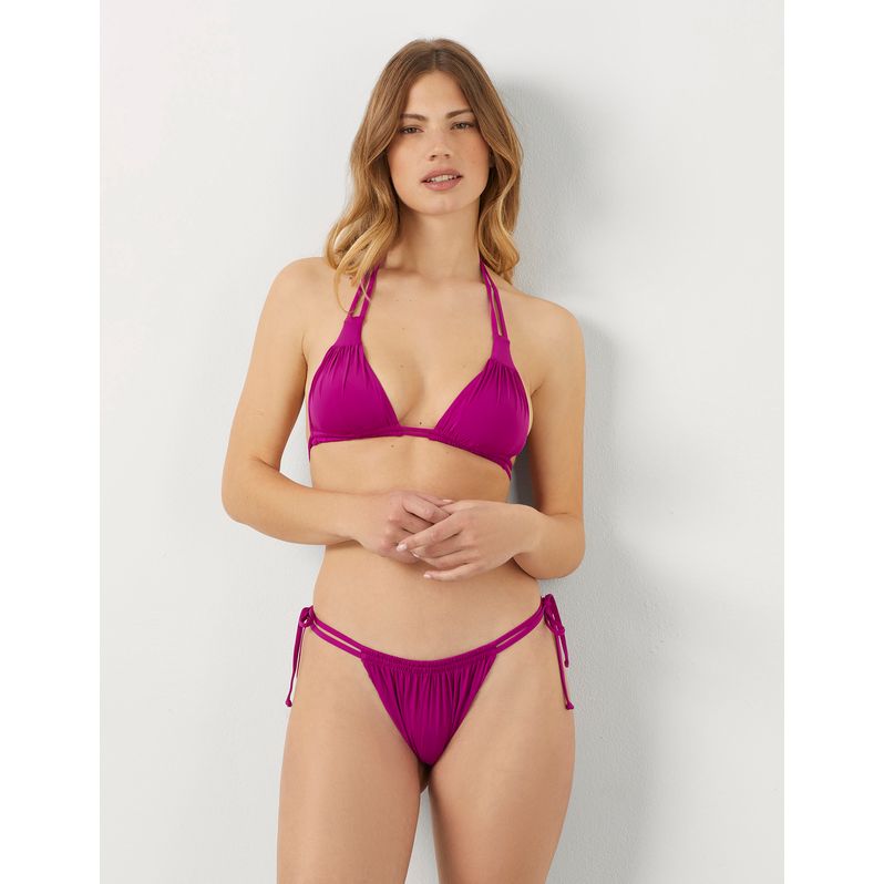 Brasilianischer Bikini mit doppelten Seitenbändern Iconic-Drapery