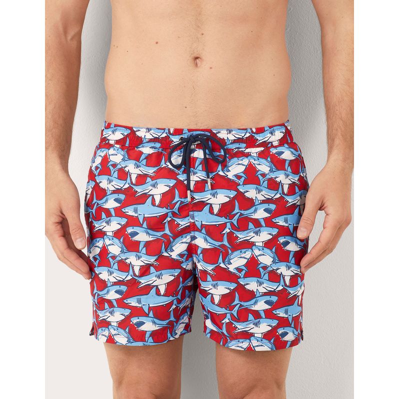 Costume boxer da uomo con squali Coral Reef