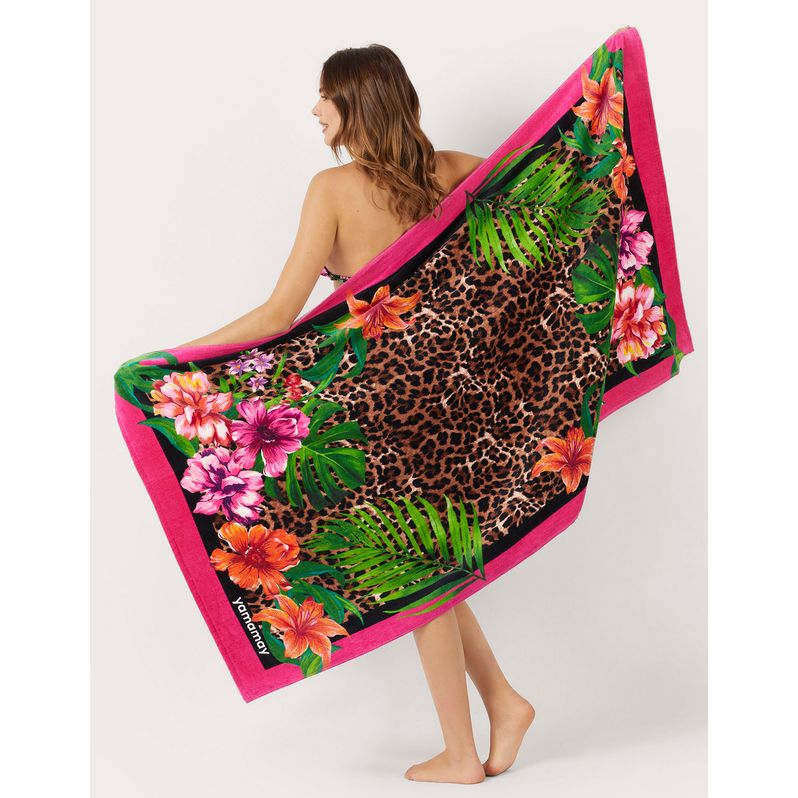 Rectangular beach towel in terry cloth Marianna