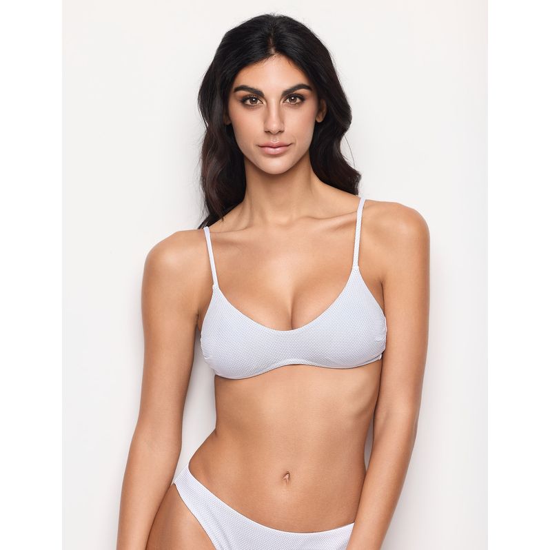 Padded bralette bikini top – Textured