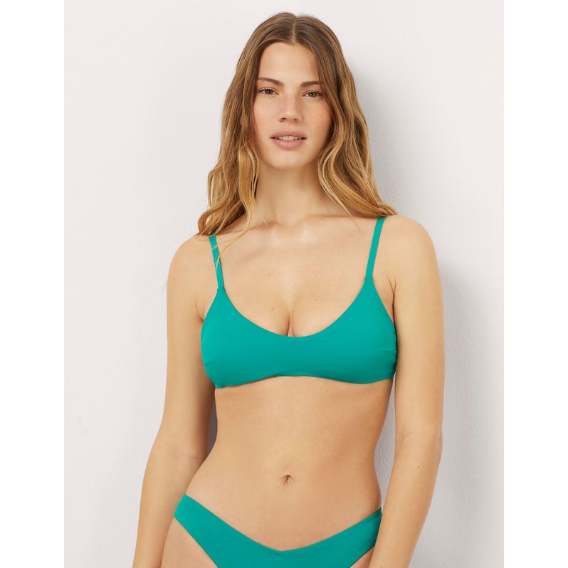 Bikini bralette with removable cups in Fish Tale Essentials