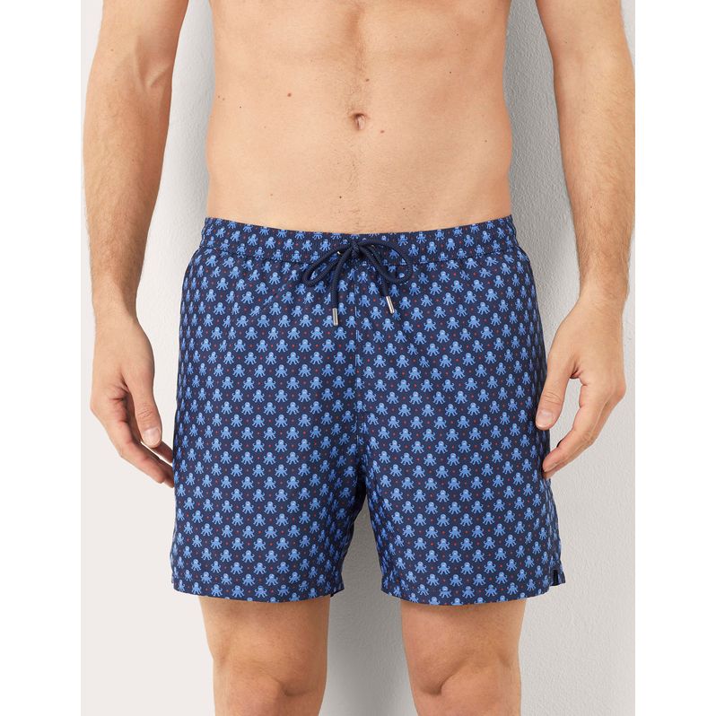 Costume boxer da uomo con stampa polipi Marina