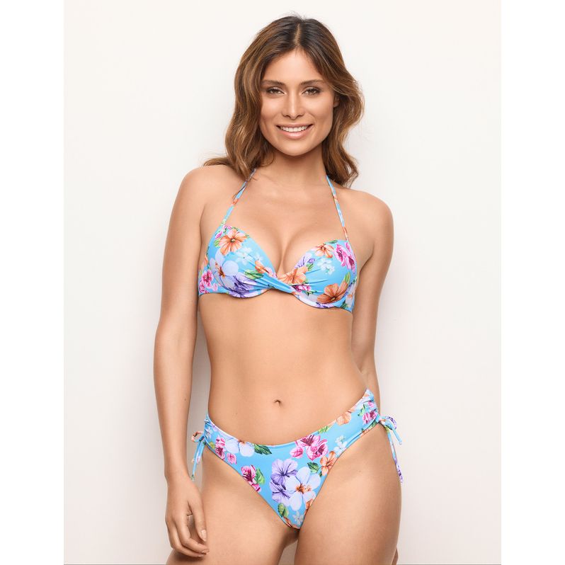 Push-up-Bikinioberteil mit abgestufter Cup Floral Alma