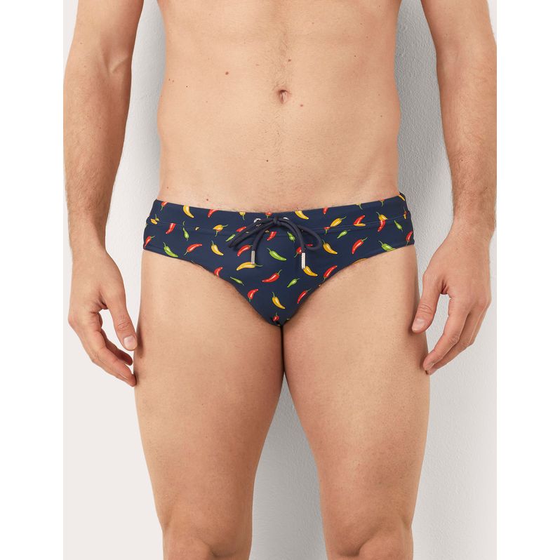 Costume slip da uomo con peperoncini Funny I