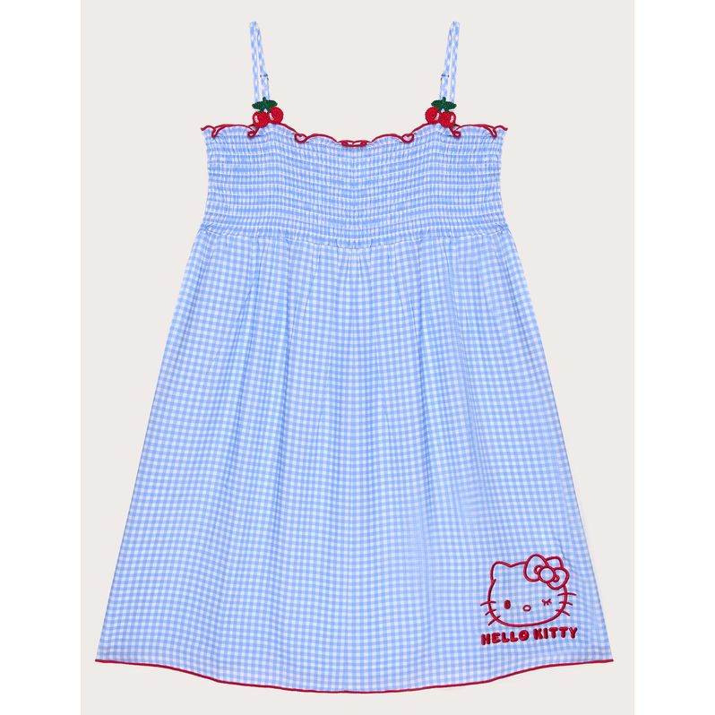 Abito a quadretti da bambina Hello Kitty