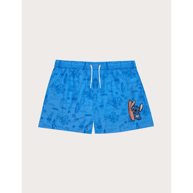 Costume boxer da bambino azzurro Stitch