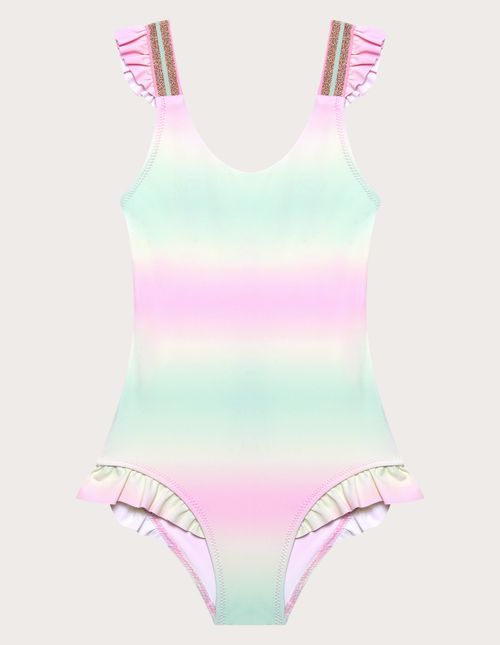 Costume intero da bambina con balze Coistel