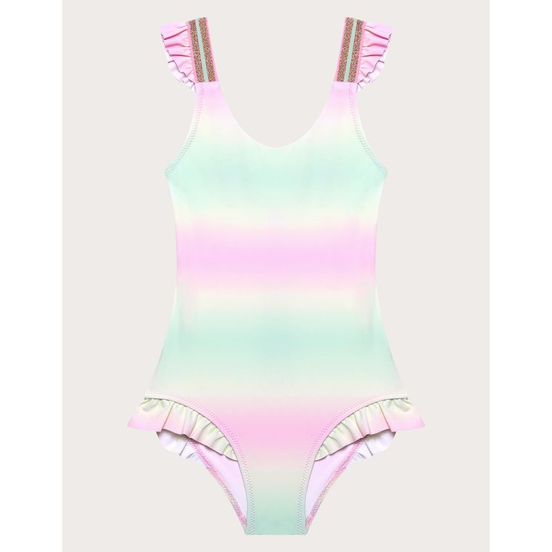 Maillot de bain une pièce fille avec volants Coistel
