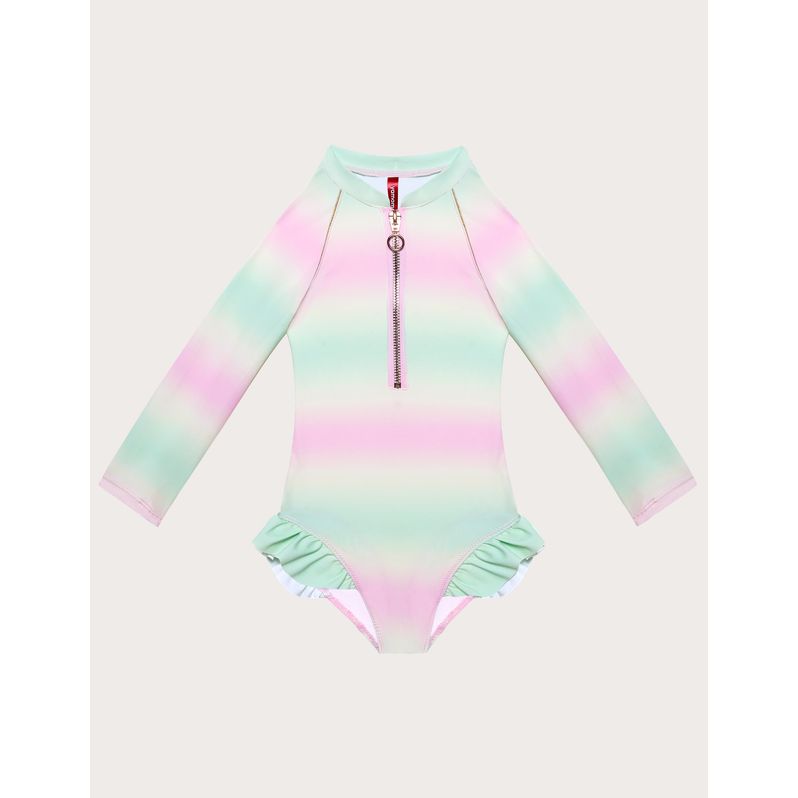 Costume intero da bambina a manica lunga Coistel