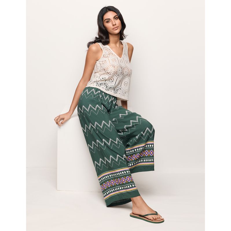 Pantalone lungo da donna stile etnico Yamira