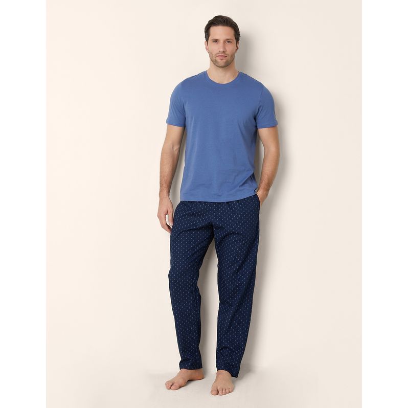 Pantalone lungo con teschietti in tela di cotone Daily Pajamas