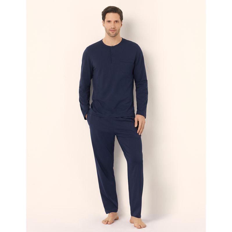 Pigiama lungo uomo in jersey di cotone Daily Pajamas