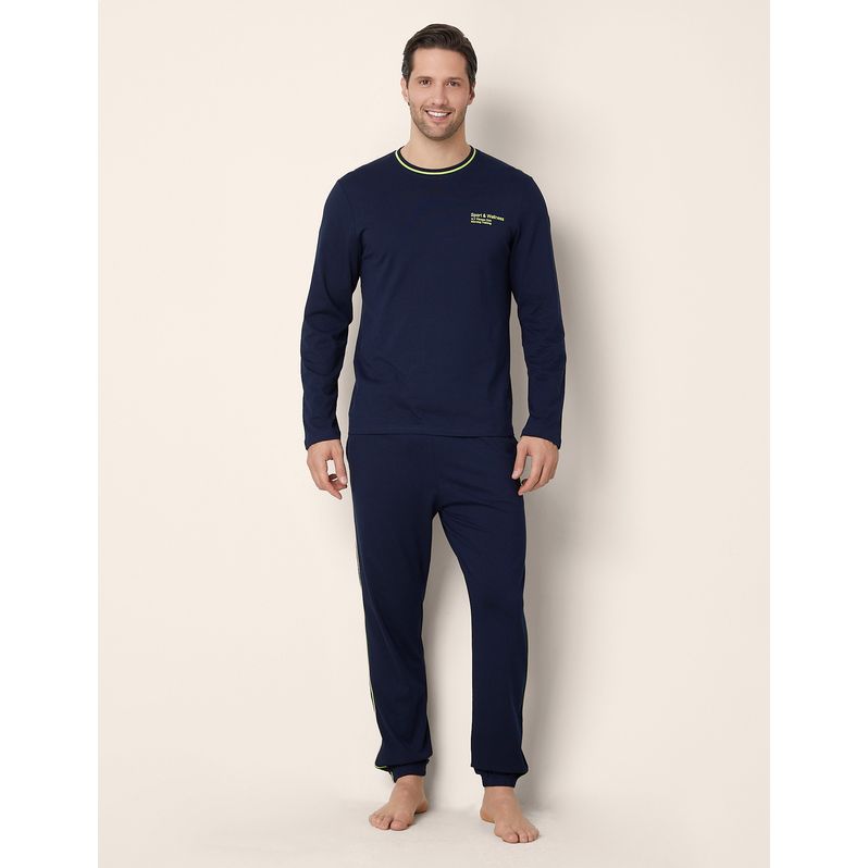 Pigiama lungo uomo in jersey di cotone Daily Pajamas