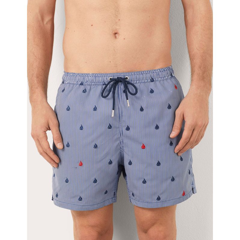 Costume boxer da uomo con barche Marina I