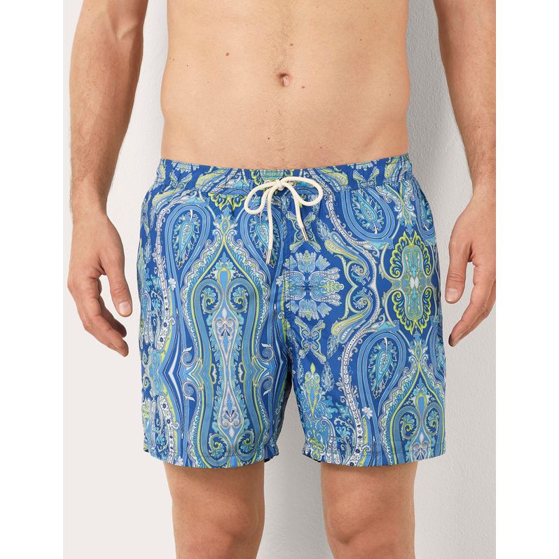Costume boxer da uomo con stampa paisley Marina I