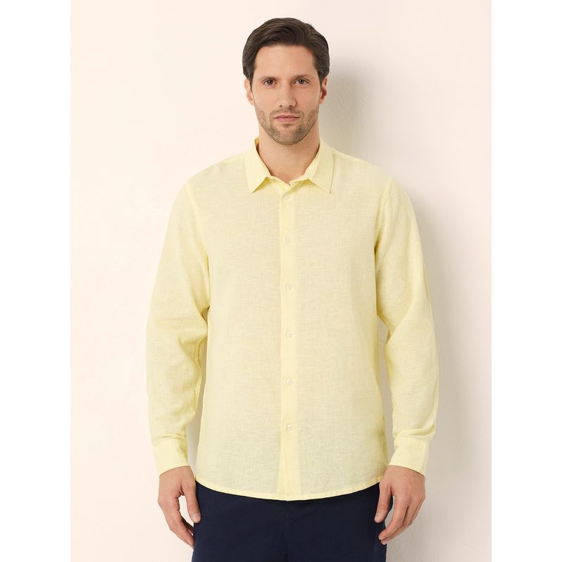 Camicia da uomo con colletto classico Cotton Linen