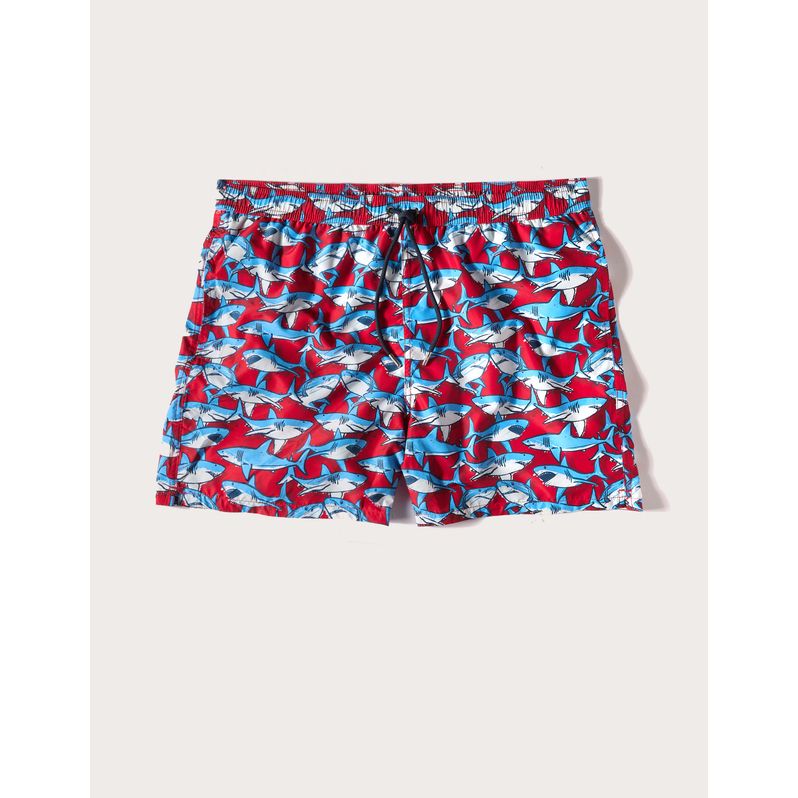 Men’s boxer swimsuit with sharks – Coral Reef