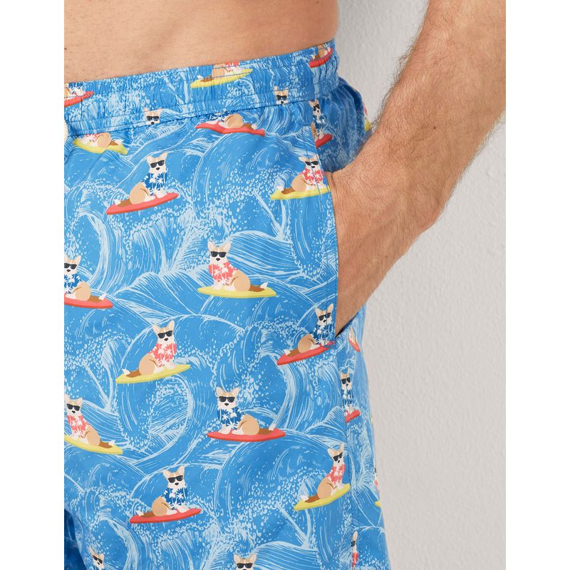 Men's boxer swimsuit with surfing dogs Funny I - Yamamay