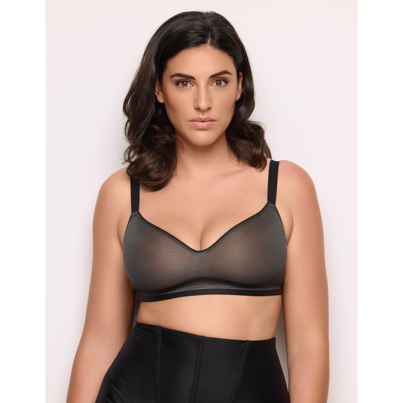Bralette senza ferretto in tessuto 3D coppe preformate Nuovo Space