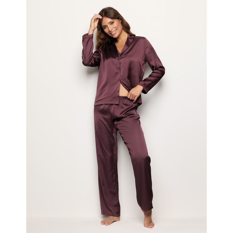 Pantalon en satin Primula Color