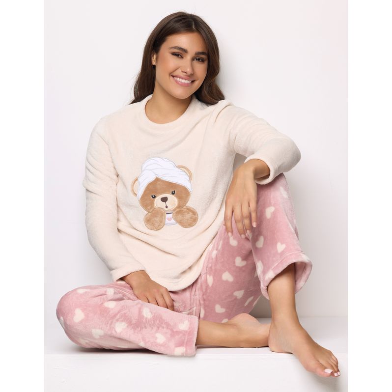 Women’s Long Pajamas – Teddy Spa Time